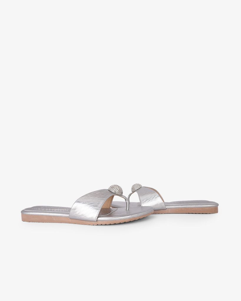 Dép Xẹp Hạnh Dung Quai Kẹp Khóa Tròn HD02247AB