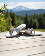 Dép Xẹp Hạnh Dung Quai Kẹp Khóa Tròn HD02247AB