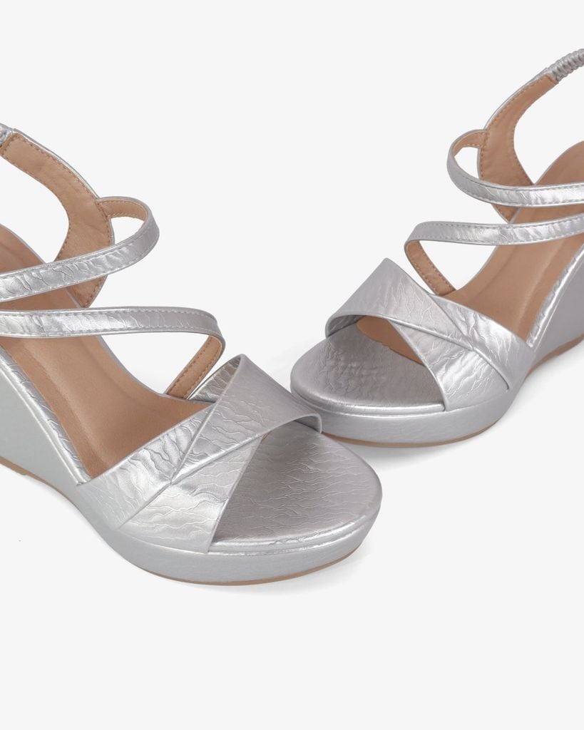 Sandal Đế Xuồng Hạnh Dung Quai Chéo Mảnh 12cm HD02250AB