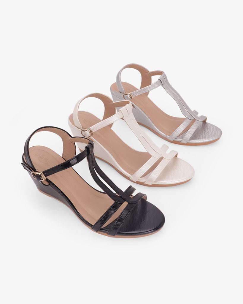 Sandal Đế Xuồng Hạnh Dung Quai T Đôi HD02254AB