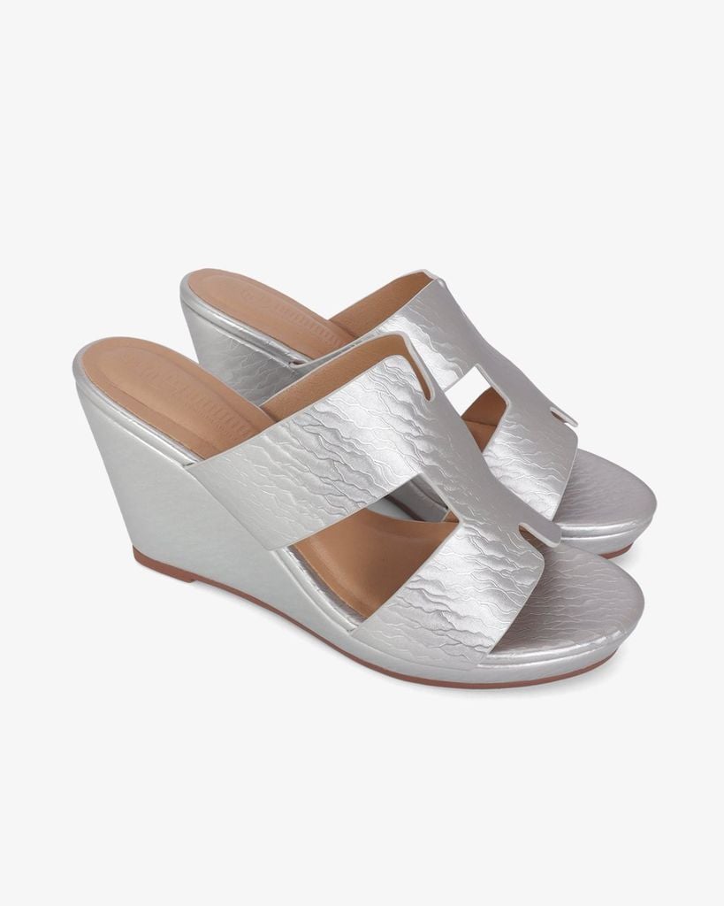 Dép Đế Xuồng Hạnh Dung Quai Chữ H 9cm HD02256AB