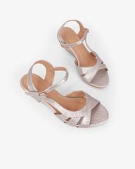 Sandal Đế Xuồng Hạnh Dung Nhiều Dây Nối Bên Vân Đá 6F HD02261AB