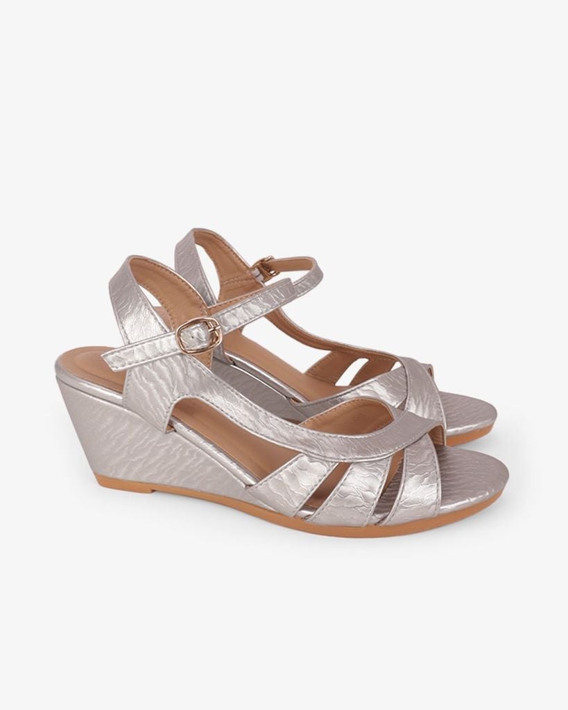 Sandal Đế Xuồng Hạnh Dung Nhiều Dây Nối Bên Vân Đá 6F HD02261AB