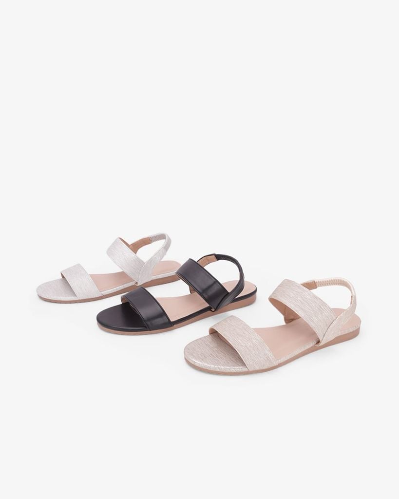 Sandal Đế Xẹp Hạnh Dung Quai Bản To HD02266AB