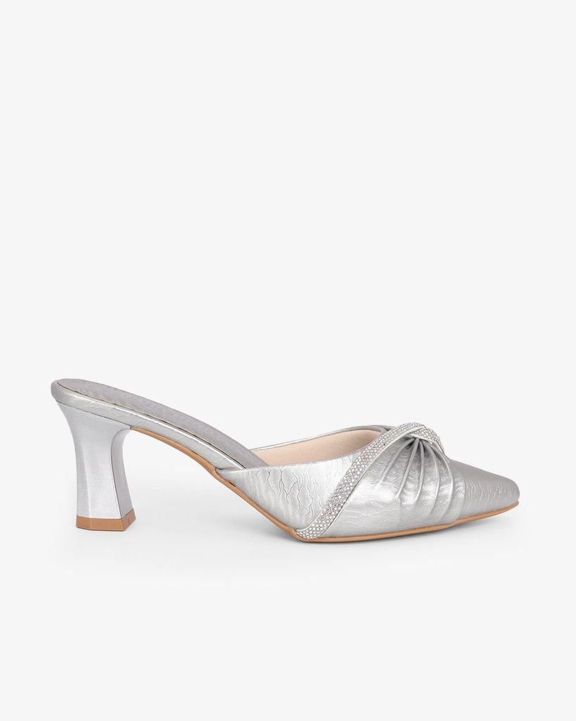 Dép Bít Mũi Hạnh Dung Quai Nơ Xoàn HD041100AD