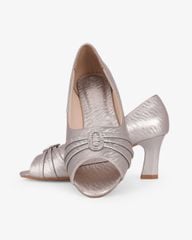 Giày Cao Gót Hạnh Dung Hở Mũi Xoàn Oval HD041106AD