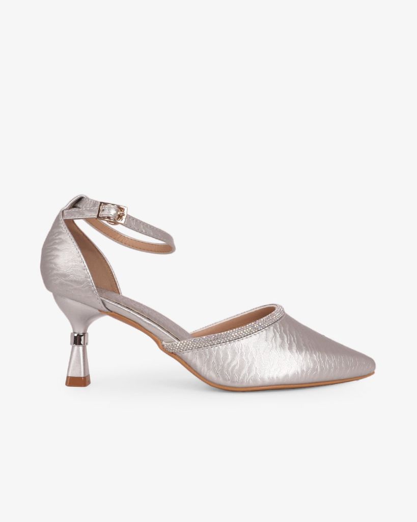 Giày Sandal Cao Gót Hạnh Dung Bít Mũi Quai Xoàn HD041107AD