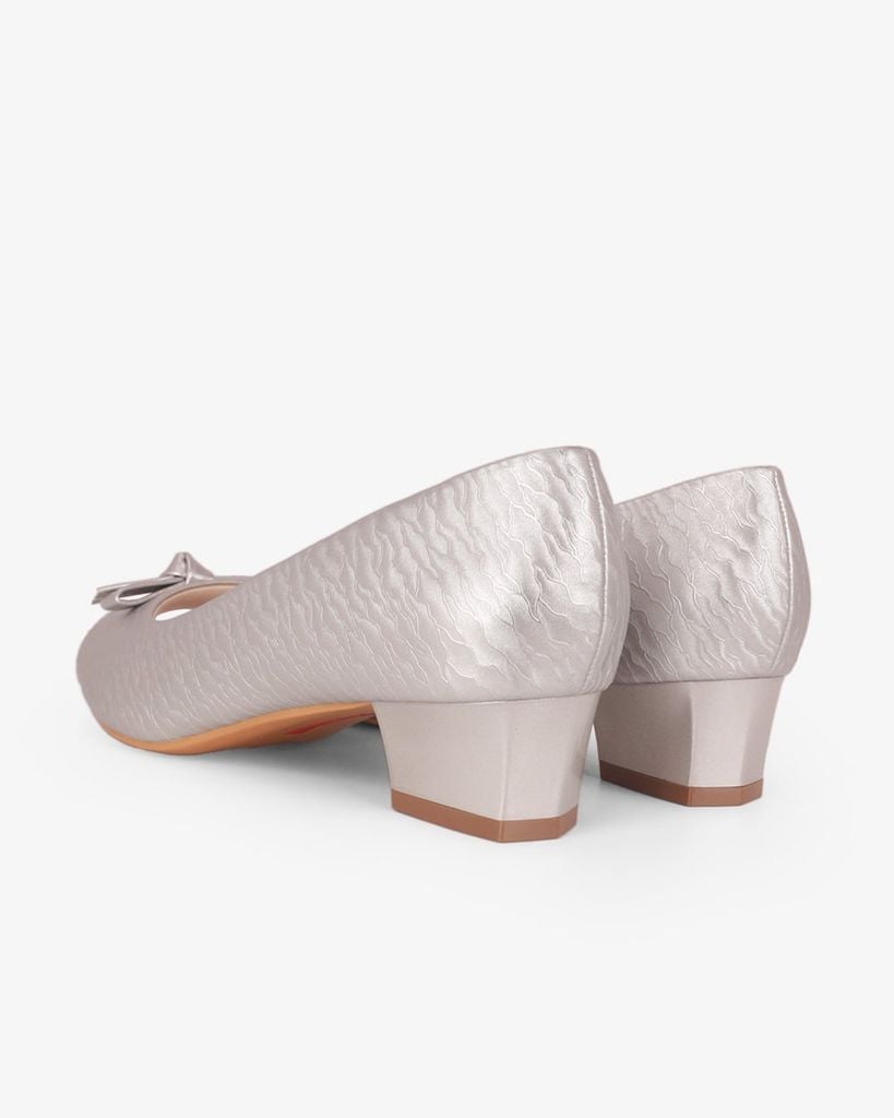 Giày Cao Gót Hạnh Dung Hở Mũi Dây Nơ HD041108AD