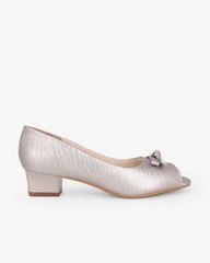 Giày Cao Gót Hạnh Dung Hở Mũi Dây Nơ HD041108AD