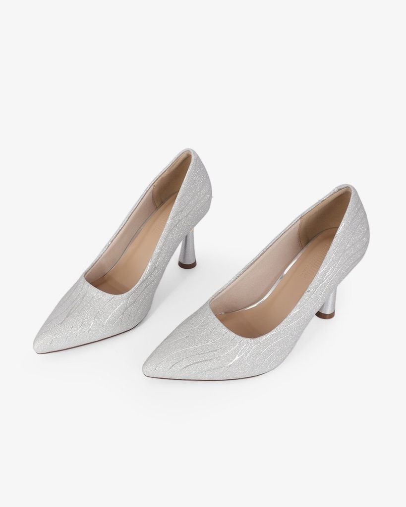 Giày Cao Gót Hạnh Dung Vân Châu Kim Tuyến HD0666BA