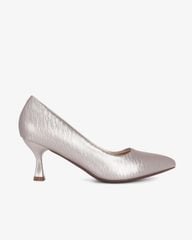 Giày Cao Gót Hạnh Dung Vân Lụa Mũi Nhọn HD0667BA