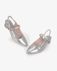 Sandal Hạnh Dung Cao Gót Mũi Nhon Trơn Ánh Màu HD0951AS