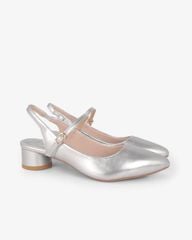 Sandal Hạnh Dung Cao Gót Mũi Nhon Trơn Ánh Màu HD0951AS