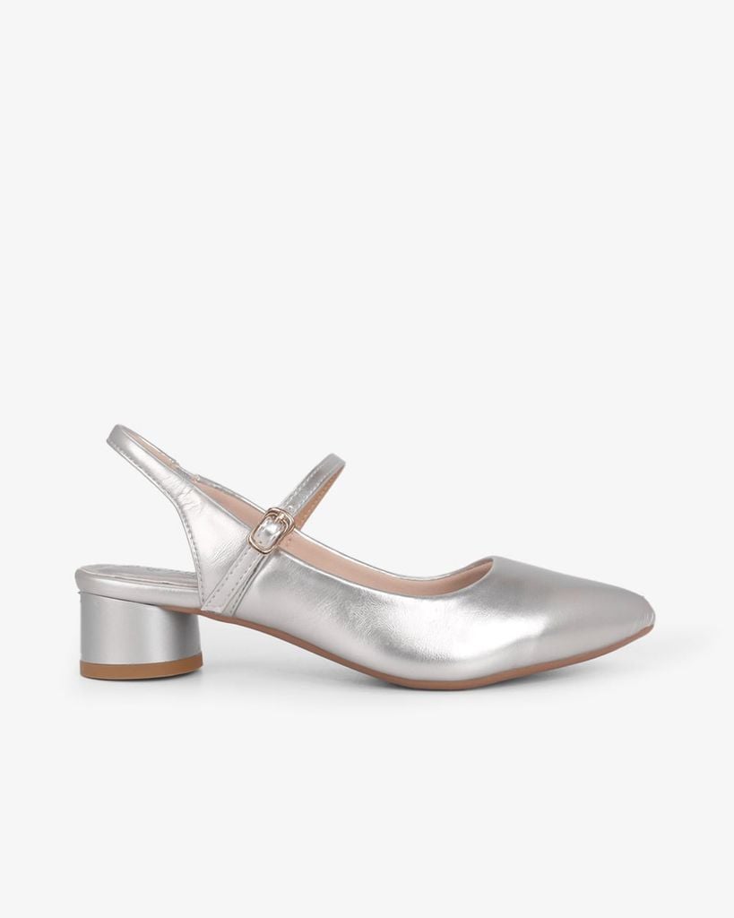 Sandal Hạnh Dung Cao Gót Mũi Nhon Trơn Ánh Màu HD0951AS