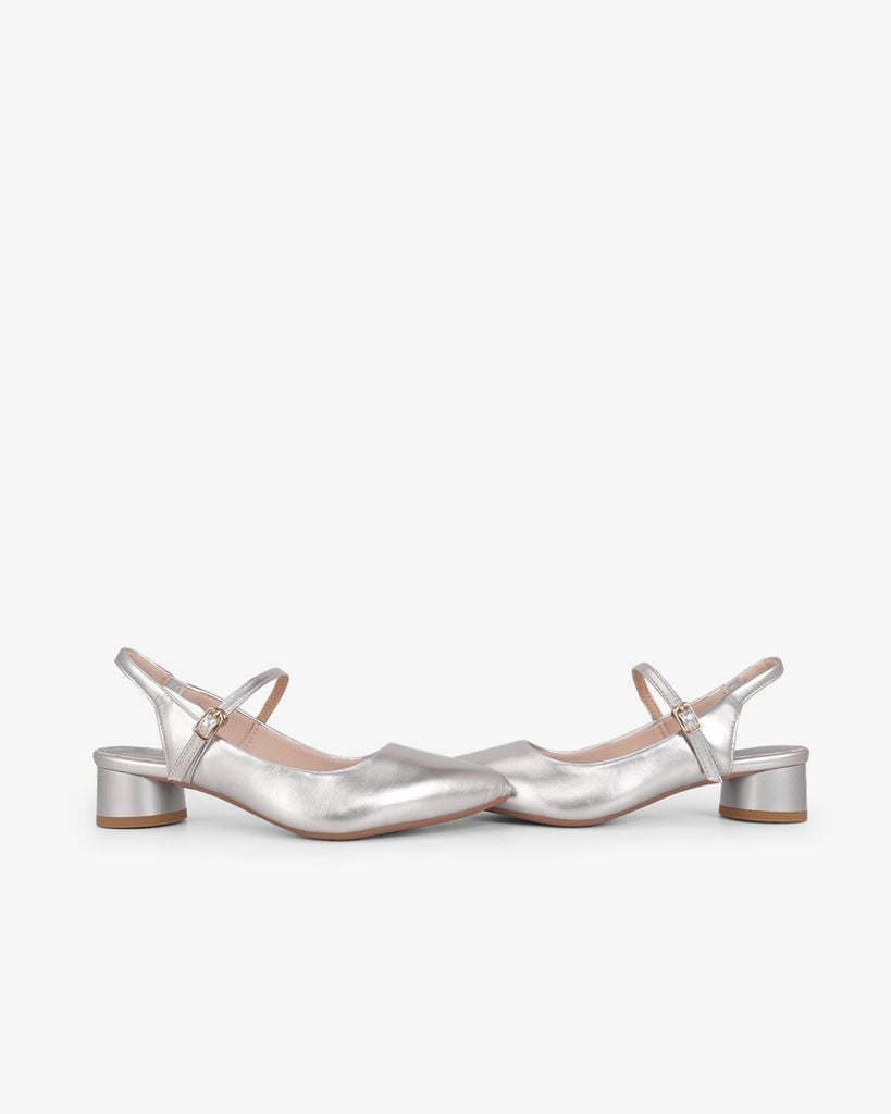 Sandal Hạnh Dung Cao Gót Mũi Nhon Trơn Ánh Màu HD0951AS