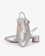 Sandal Hạnh Dung Cao Gót Mũi Nhon Trơn Ánh Màu HD0951AS