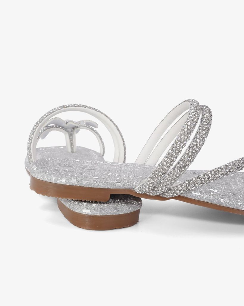 Dép Xẹp Hạnh Dung Quai Xỏ Ngón Hoa Xoàn HD11121AV