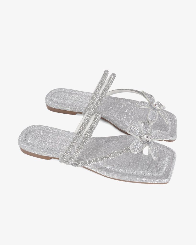 Dép Xẹp Hạnh Dung Quai Xỏ Ngón Hoa Xoàn HD11121AV