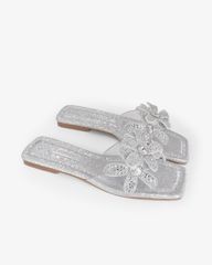 Dép Xẹp Hạnh Dung Quai Hoa Trong Suốt HD11122AV