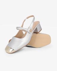 Giày Sandal Hạnh Dung Two Toned Kim Tuyến HD1501CH