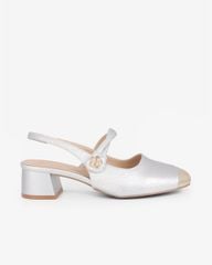 Giày Sandal Hạnh Dung Two Toned Kim Tuyến HD1501CH