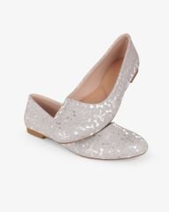 Giày Búp Bê Hạnh Dung Họa Tiết Nơ Giáng Sinh HD29202AY