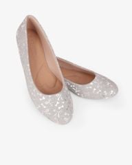 Giày Búp Bê Hạnh Dung Họa Tiết Nơ Giáng Sinh HD29202AY