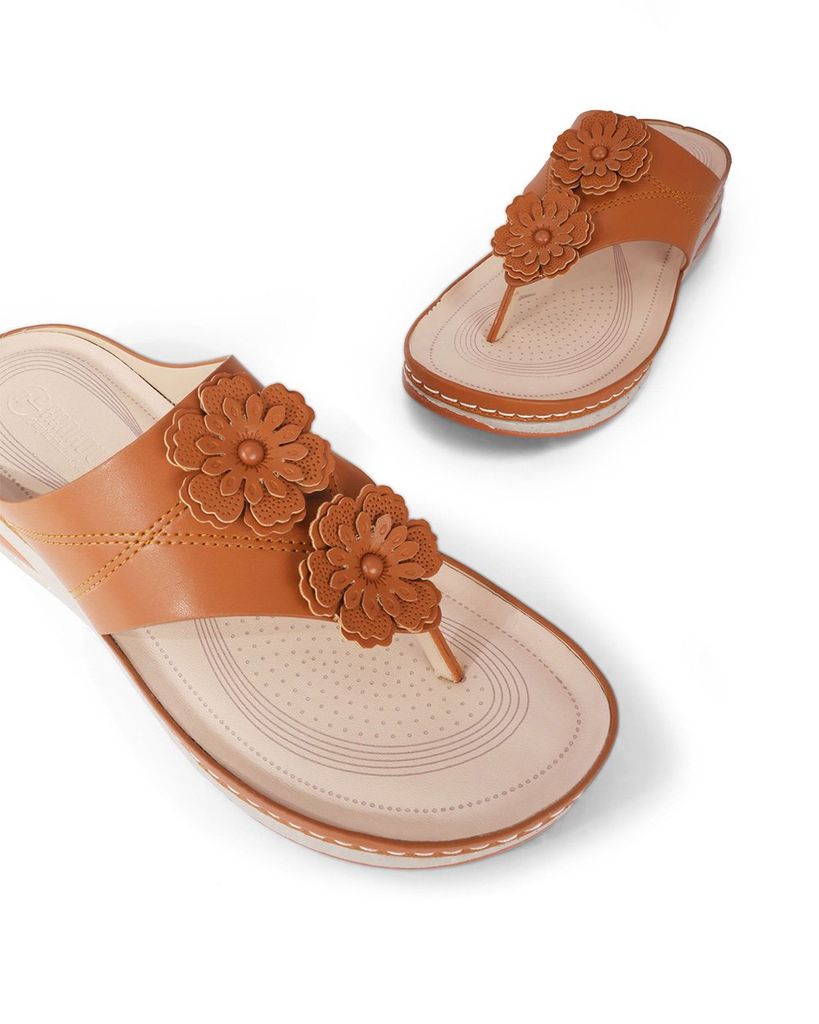 Dép Đế Xuồng Hạnh Dung Kẹp 2 Bông HD0301AC