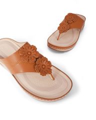 Dép Đế Xuồng Hạnh Dung Kẹp 2 Bông HD0301AC