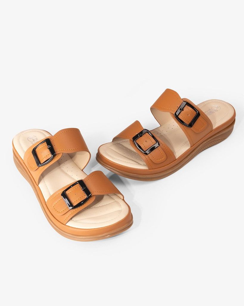 Dép Đế Xuồng Hạnh Dung Quai Nhị Khóa Nịt HD0307AC