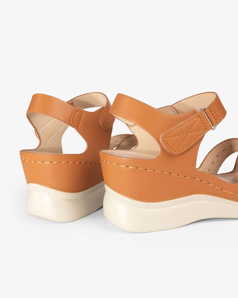 Sandal Đế Xuồng Hạnh Dung Quai Chéo Laser  HD0309AC