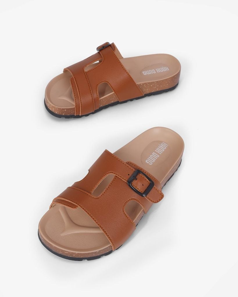 Dép Xẹp Hạnh Dung Quai Ôm Khóa Nịt HD0322AC