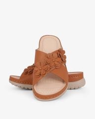 Dép Đế Xuồng Hạnh Dung Quai Đan Chéo Đính Hoa HD0327AC