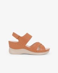 Sandal Đế Xuồng Hạnh Dung Quai Chéo Dập Vân HD0333AC