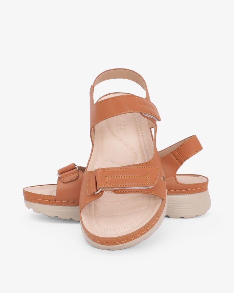 Sandal Đế Xuồng Hạnh Dung Quai Dán Đôi HD0334AC