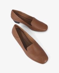 Giày Cao Gót Hạnh Dung Mũi Cách Điệu Đế Vuông HD041015AD