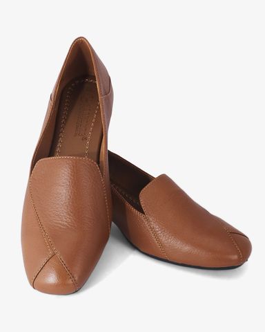 Giày Cao Gót Hạnh Dung Mũi Cách Điệu Đế Vuông HD041015AD