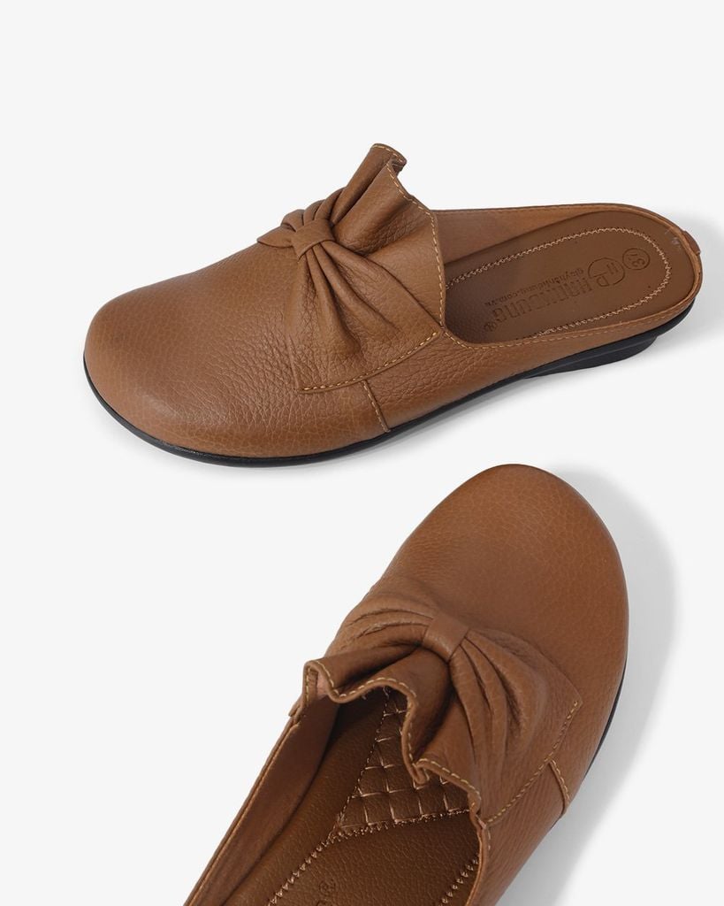 Dép Bít Mũi Hạnh Dung Nơ To HD041073AD