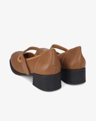 Giày Cao Gót Hạnh Dung Mũi Vuông Quai Dán HD041087AD