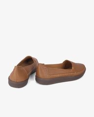 Giày Mọi Hạnh Dung Da Trơn May Chỉ Nổi HD041090AD