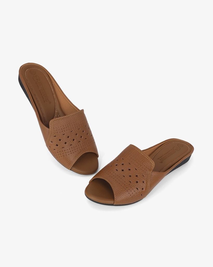 Dép Xuồng Hạnh Dung Hở Mũi Đục Lỗ HD041096AD