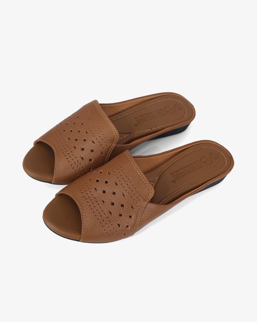 Dép Xuồng Hạnh Dung Hở Mũi Đục Lỗ HD041096AD