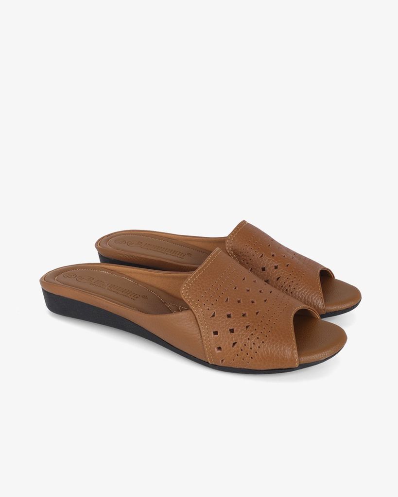 Dép Xuồng Hạnh Dung Hở Mũi Đục Lỗ HD041096AD