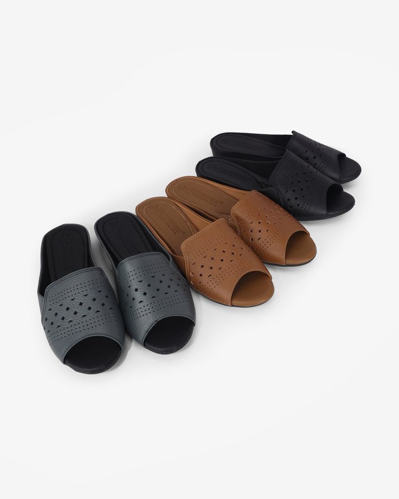 Dép Xuồng Hạnh Dung Hở Mũi Đục Lỗ HD041096AD