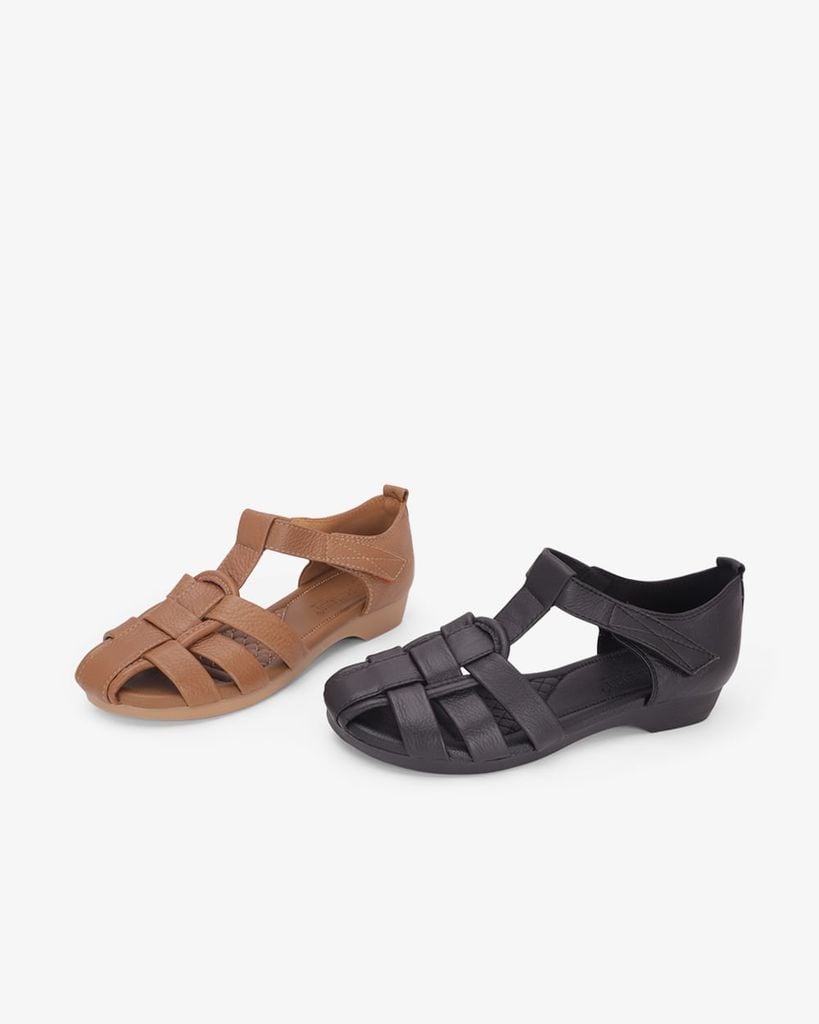 Sandal Đế Xẹp Hạnh Dung Quai Khóa Cài Đan HD041133AD