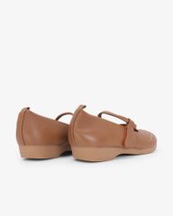 Giày Búp Bê Hạnh Dung Quai Da Vân HD041134AD