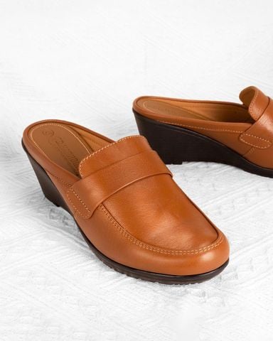 Dép Bít Mũi Hạnh Dung Mũi Tròn Trơn HD04958AD