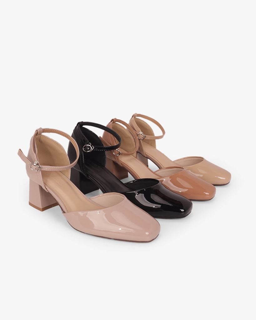 Giày Sandal Hạnh Dung Cao Gót Bít Mũi Vuông HD0661BA