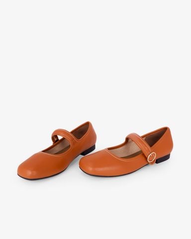 Giày Búp Bê Hạnh Dung Mũi Vuông Trơn HD11109AV