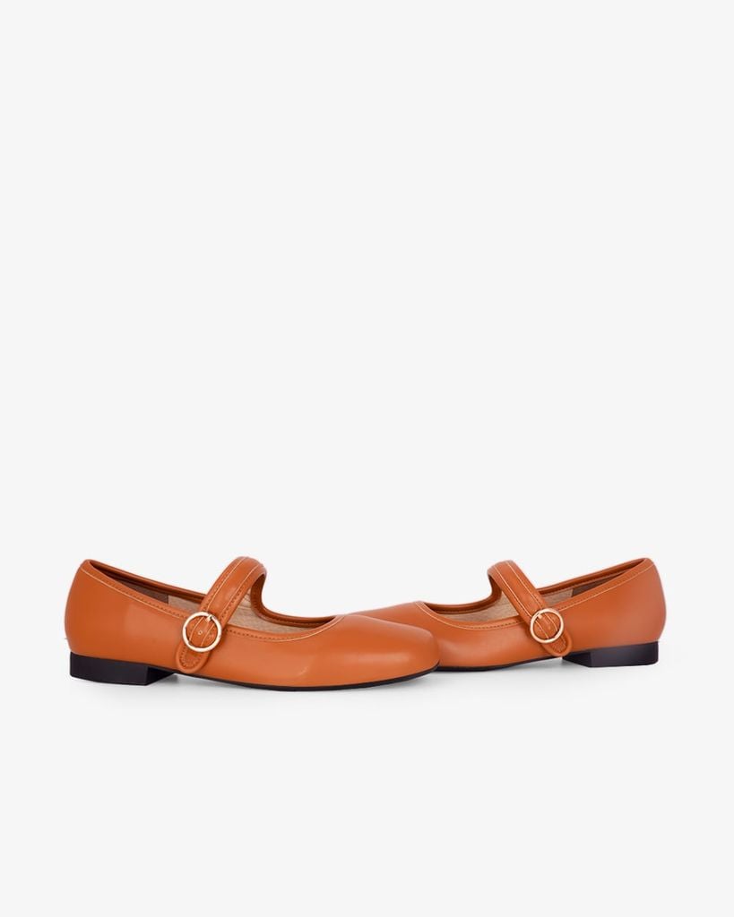 Giày Búp Bê Hạnh Dung Mũi Vuông Trơn HD11109AV